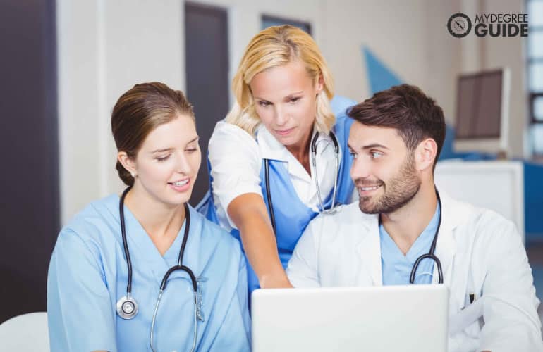 healthcare consultant with doctors