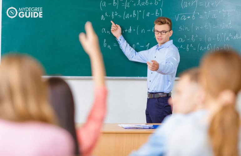 Mathematics professor teaching in a university