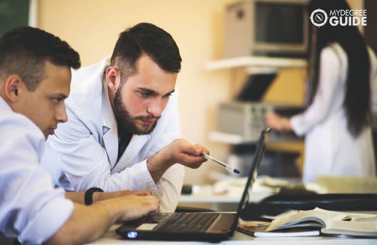 physicians researching in a laboratory