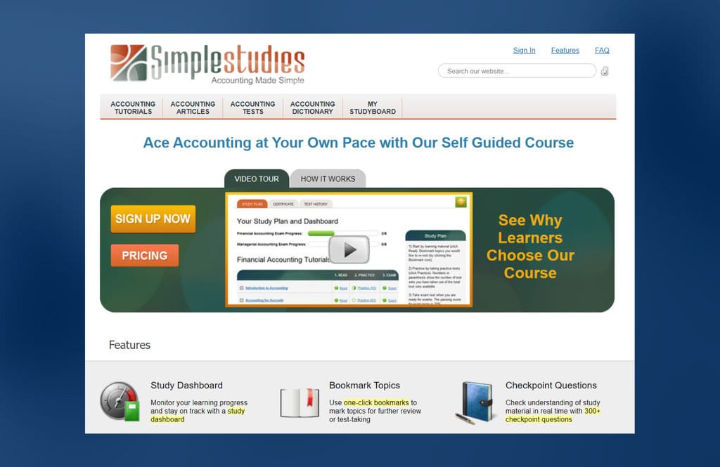 Simple Studies Online Accounting Lessons